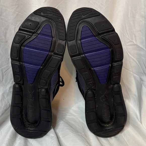 Nike Air Max 270 Black with Purple and Pink Accents - Picture 7 of 10